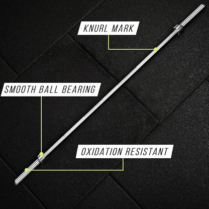 Invictus Men’s Barbell (7FT) (44LBS Bar Weight) (1500LBS Weight Capacity) Weight Training Barbell, Home Gym Fitness Essential, Strength Training Workout Bar, Portable Exercise Equipment