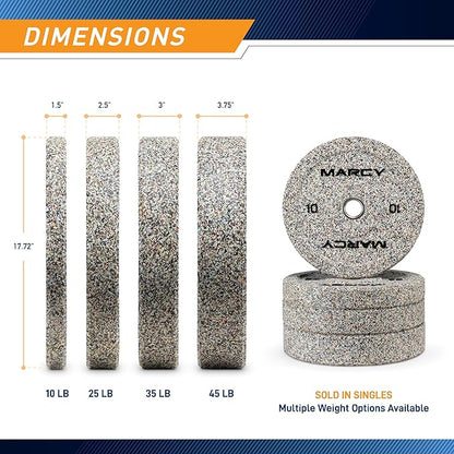 High Bounce Olympic Bumper Plate for Strength Training Weightlifting Workout Weight