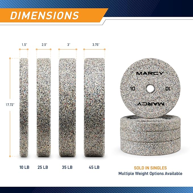 High Bounce Olympic Bumper Plate for Strength Training Weightlifting Workout Weight