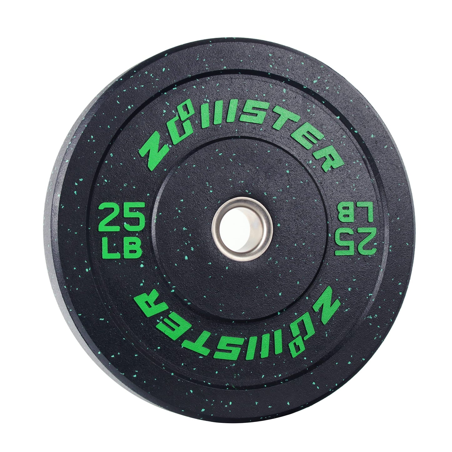 Zoomster Bumper Plate Olympic Weight High Bounce with Steel Insert Strength Training Lifting (190LB