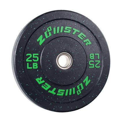 Zoomster Bumper Plate Olympic Weight High Bounce with Steel Insert Strength Training Lifting (190LB