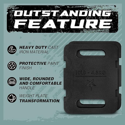 Yes4All Adjustable Ruck Weight with Straps for Rucking, Swings, Squat & Strength Training - Multiple Weights: 10LB to 40LB