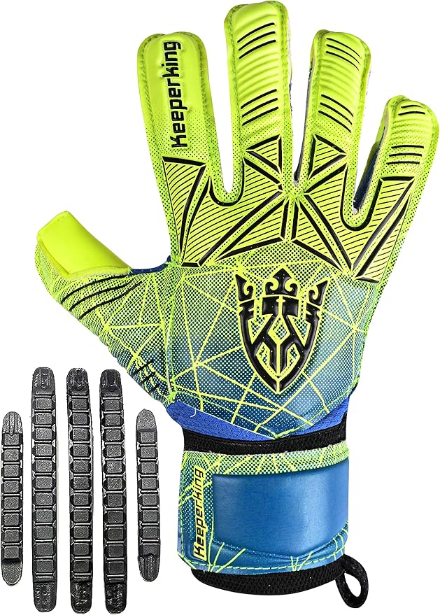 Soccer Goalie Goalkeeper Gloves for Kids Boys Youth & Adult,Latex Strong Grip Palms with Removable Finger Spines Protection Children Football Gloves for Training/Match(Sizes 5-10,6 Styles)