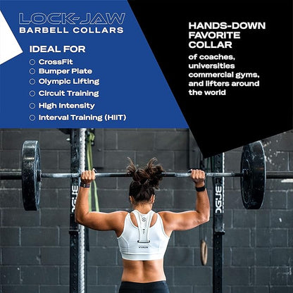Lock-Jaw PRO 2 Barbell Collar - Quick Release Barbell Clamp