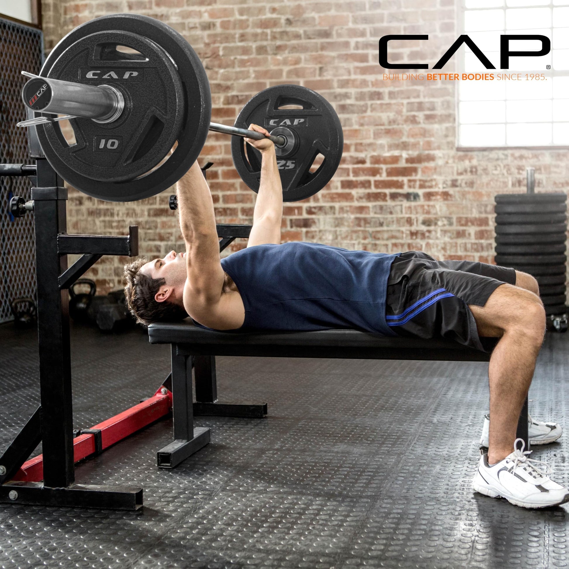 CAP Barbell 110 LB Elite Olympic 2-Inch Cast Iron Weight Plate Set