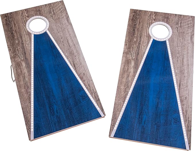 Triumph LED Keyhole 2' x 4' Cornhole Set with Light-Up Path and Scoring