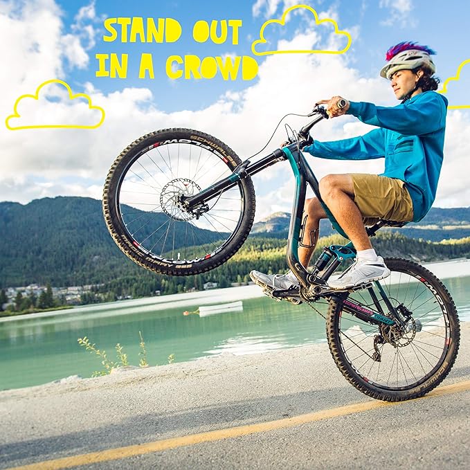 Iguana Helmet Accessories w/Sticky Hook & Loop Fastener Adhesive (Helmet not Included), Fun Helmet Mohawk/Cover for Snowboarding, Skiing, Biking, Cycling, Skating for Kids and Adults