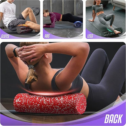 Yes4All High-Density EPP Round Back Roller Foam, Exercise Foam Roller for Yoga, Pilates & Stretching - 12, 18, 24, 36 inch