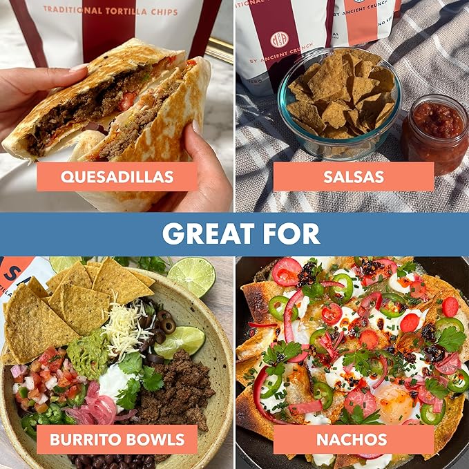 MASA Chips - Cobanero Tortilla Chips - Handmade Corn Tortillas - Spicy Chips & Snacks - Naturally Grown Yellow Corn, Grass Fed Tallow, Sea Salt, Chili - Seed Oil-Free Hot Chips - 2 Pack 5 Ounce Each