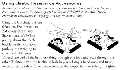 THERABAND Resistance Tubes, Begginer Set, Yellow, Red, and Green, 5 ft Latex Tubing, Home or Clinic Use, Cut-to-Fit, Color-Coded Resistance Bands for Upper & Lower Body Workouts