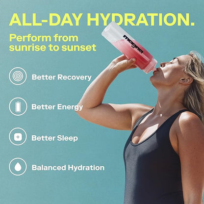 MAGNA Electrolyte Powder Drink Mix for Hydration, Energy & Focus Support with Magnesium L Threonate, Sodium, Potassium, Vitamin D, B6 & B12, Sugar Free, Lemon Lime Flavor, 14 Servings