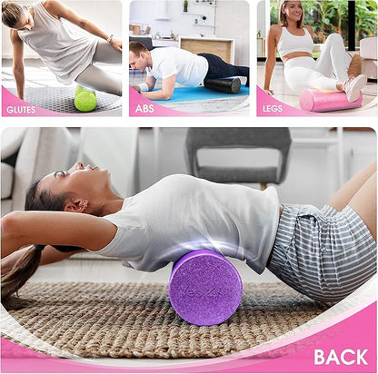 Yes4All High-Density EPP Round Back Roller Foam, Exercise Foam Roller for Yoga, Pilates & Stretching - 12, 18, 24, 36 inch