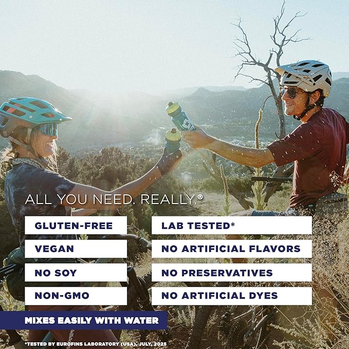 Tailwind Nutrition Recovery Mix, 20 Grams Complete Protein, Carbohydrates, and Electrolytes Powder Drink Mix for Post-Workout, Free of Gluten, Soy, and Dairy, Vegan, 12 Servings, Vanilla