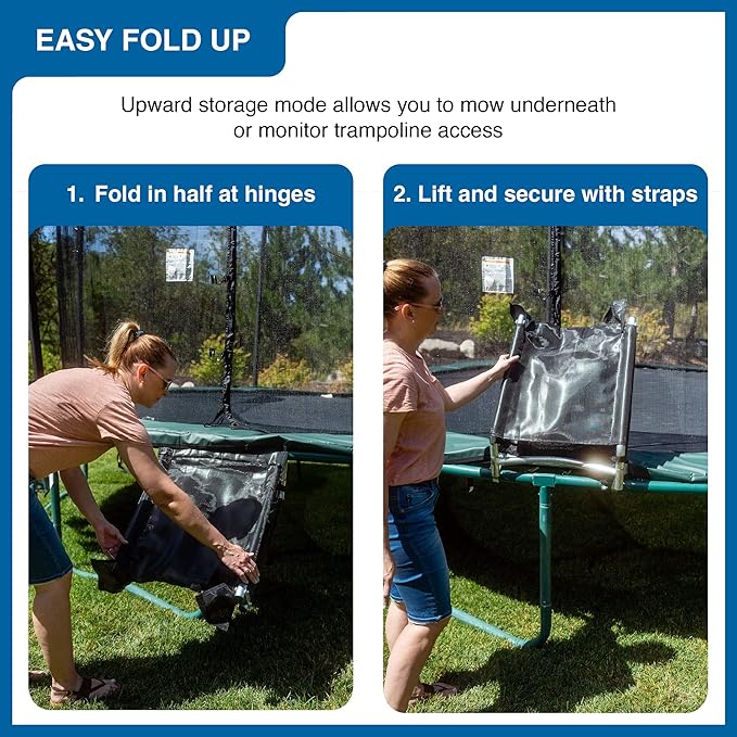 Trampoline Pro The Original Trampoline Slide and Climber Universal Trampoline Ladder Alternative Heavy Duty Steel Construction Fold and Stow Safely Easy to Climb & Slide