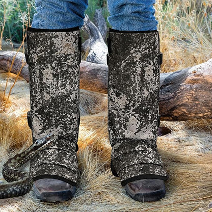 Snake Gaiters Leg Guards, Waterproof Snake Guards, Adjustable Snake Bite Protection for Lower Legs, Snake Chaps for Men&Women