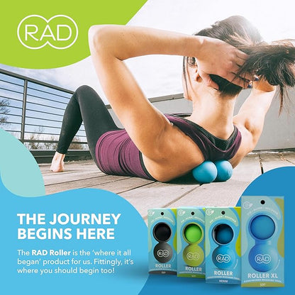 RAD XL Peanut Massage Ball ??High Density Yoga Deep Tissue Roller Ball ??Myofascial Release for Back, Neck, Feet, Psoas & Spine ??Suboccipital & Thoracic Trigger Point Therapy