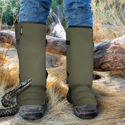 Snake Gaiters Leg Guards, Waterproof Snake Guards, Adjustable Snake Bite Protection for Lower Legs, Snake Chaps for Men&Women