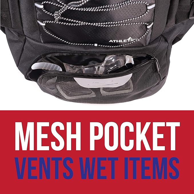Athletico Swim Backpack - Swim Bag With Wet & Dry Compartments for Swimming, Beach, Camping - Pool Bags With Laptop Sleeve
