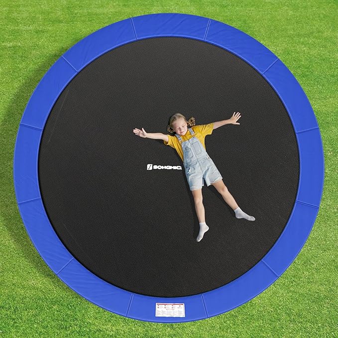 SONGMICS Trampoline Pad, 8ft 10ft 12ft 14ft 15ft Replacement Trampoline Safety Pad, Spring Cover