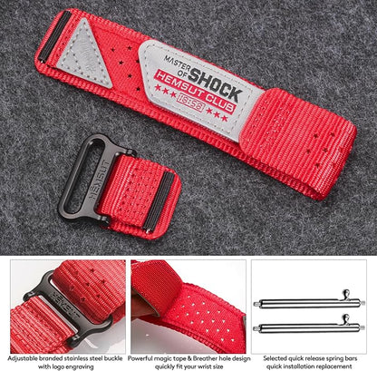 20mm Nylon Band Compatible with Garmin Vivoactive6/5/3,Forerunner 165/55/645/245 Music, 20mm Soft Nylon Replacement Strap