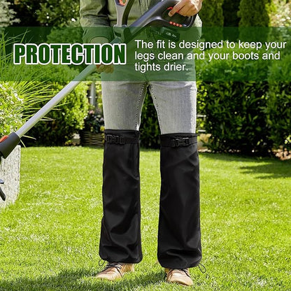 Tlswshsy 2Pcs Lawn Care Leg Gaiters, Breathable Leg Guard for Trimming, Adjustable Garden Trimming Leg Chaps for Men and Women Landscaping Farm Working Outdoor Hunting Hiking