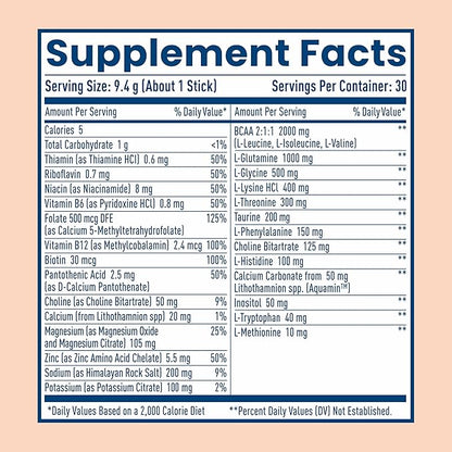 NativePath Native Hydrate Stick Packs, Sugar Free Electrolytes Powder with BCAAs, Peach Mango Hydration, Keto & Paleo Friendly, 30 Servings