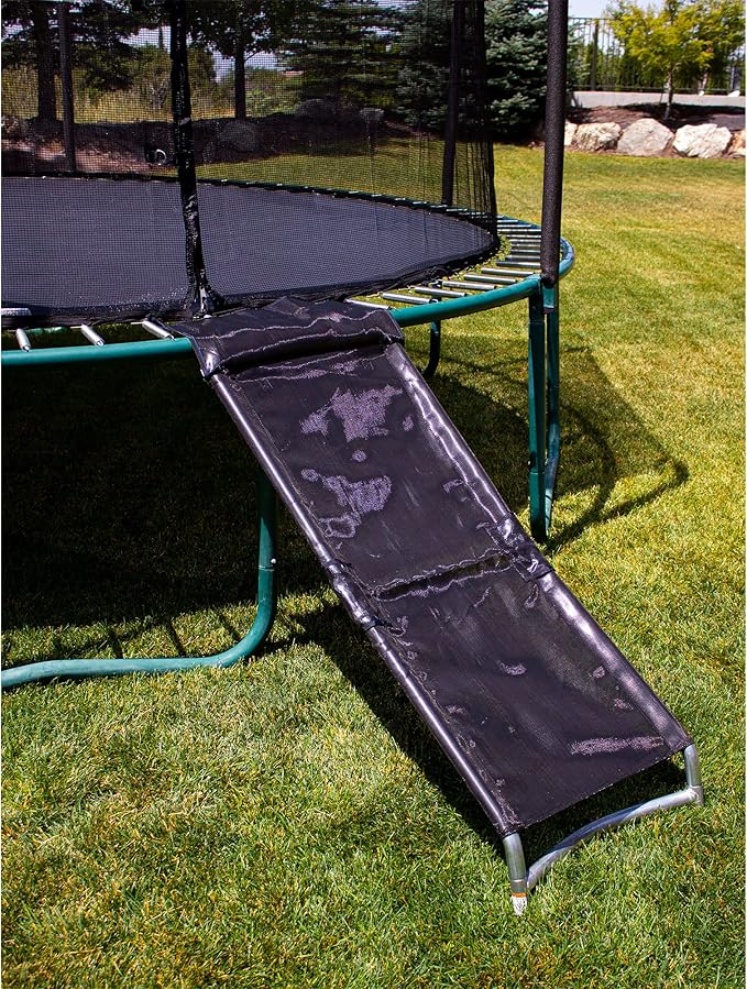 Trampoline Pro The Original Trampoline Slide and Climber Universal Trampoline Ladder Alternative Heavy Duty Steel Construction Fold and Stow Safely Easy to Climb & Slide