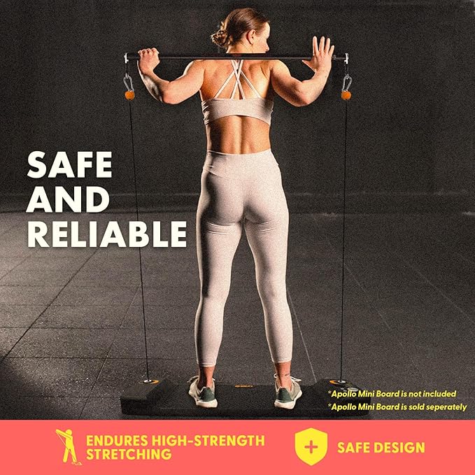 SQUATZ Pull-Up Workout Station with Bench - Multifunctional Gym Equipment Setup w/Pulling Bar, Sit-Up Board, Backrest, Elbow Pad, & Steel Main Frame, Great for Home Exercise and Weight Training