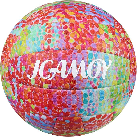 Volleyball Size 5 - Premium PU Leather, Ultra-Durable Soft to The Touch for Youth, Adults, Ideal