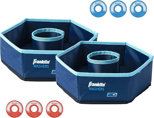 Franklin Sports Washer Toss Game Set - Outdoor Washers Set with Targets + Washers - Perfect for