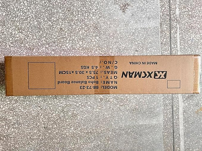 XCMAN Balance Board Surf Trainer with Adjustable Stoppers - 3 Different Distance Options Bamboo Balance Board for Surfing, Snowboarding, Skiing, Skateboarding, Yoga Training