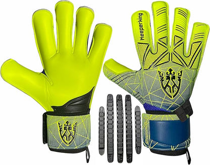 Soccer Goalie Goalkeeper Gloves for Kids Boys Youth & Adult,Latex Strong Grip Palms with Removable Finger Spines Protection Children Football Gloves for Training/Match(Sizes 5-10,6 Styles)