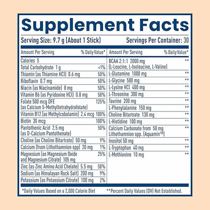 NativePath Native Hydrate Stick Packs, Sugar Free Electrolytes Powder with BCAAs, Tangerine Hydration, Keto & Paleo Friendly, 30 Servings