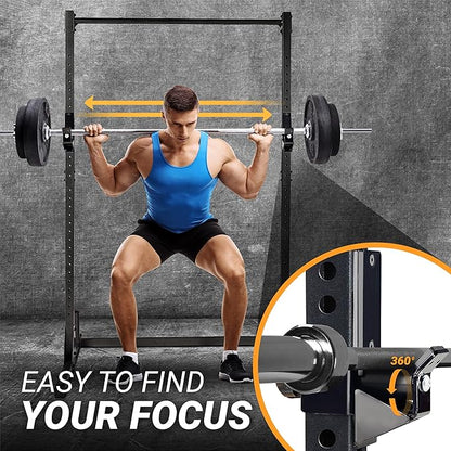 Yes4All Power Rack J-Hooks & Attachments ??Heavy Duty Barbell Holders Compatible with 2x2 & 3x3 Power Racks for Home Gym