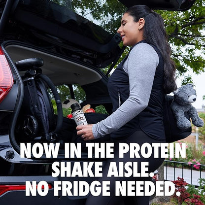 Oikos Protein Shake, Exclusive Variety Pack, 30g High Protein Drinks, Shelf Stable, Ready to Drink, 5g Prebiotic Fiber, 12 fl oz Bottle (8 ct Vanilla, 4 ct Chocolate