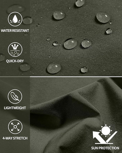 Men's Hiking Cargo Shorts Quick Dry Lightweight Travel Shorts with Multi Pockets for Fishing Camping Golf