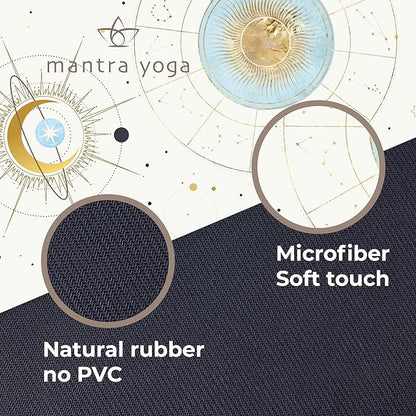 Mantra Yoga Travel PRO 1.5mm - Foldable Fitness & Exercise Mat with Bag | Lightweight, Compact & Eco-Friendly | Non-Slip & Washable | For All Types of Yoga | 72" L x 24" W | 2.6 lbs