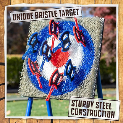 EastPoint Original Axe Throwing Game Set – Steel Frame Target for Indoor and Outdoor Use