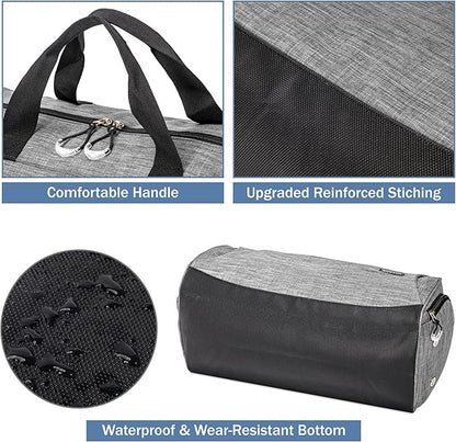Kuston Sports Gym Bag with Shoes Compartment, Trolley Sleeve and Wet Pocket Gym Duffel Bag Overnight Bag-Upgraded