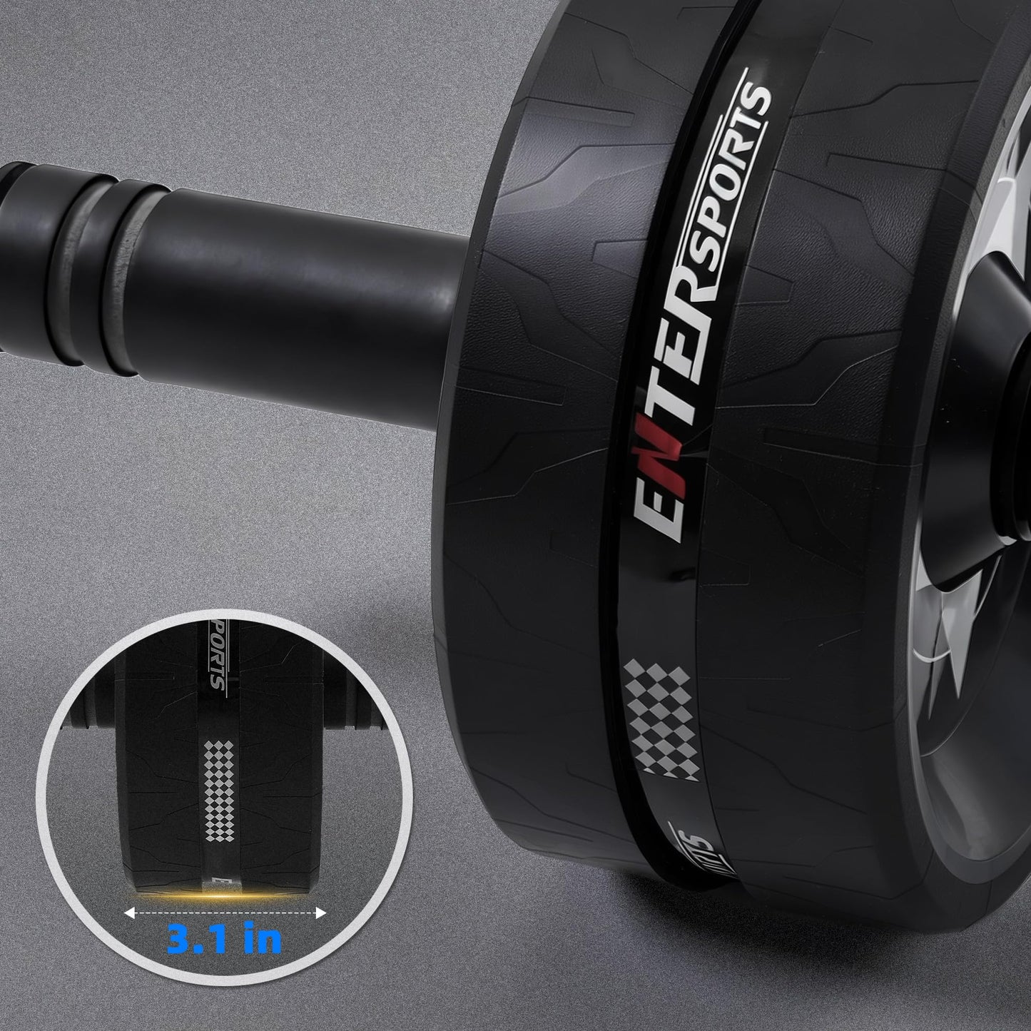 Ab Roller Wheel for Abs Workout - Abdominal Exercise Equipment with 2 Knee Pads for Home Gym, Core