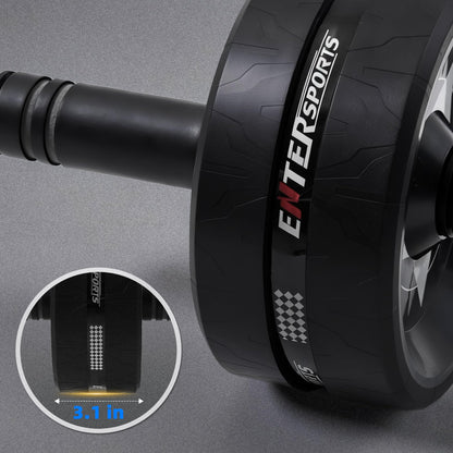 Ab Roller Wheel for Abs Workout - Abdominal Exercise Equipment with 2 Knee Pads for Home Gym, Core