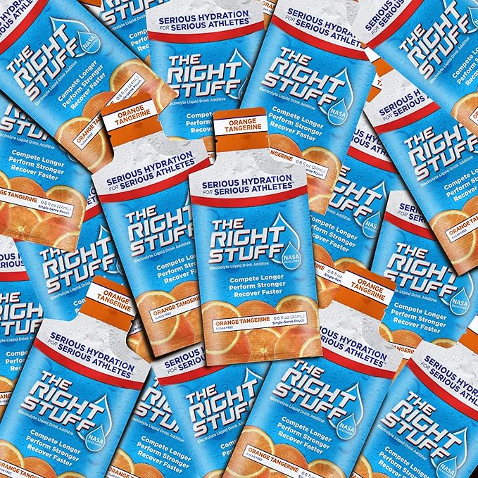 The Right Stuff electrolyte drink concentrate - 10 Pouch Box - Orange Tangerine