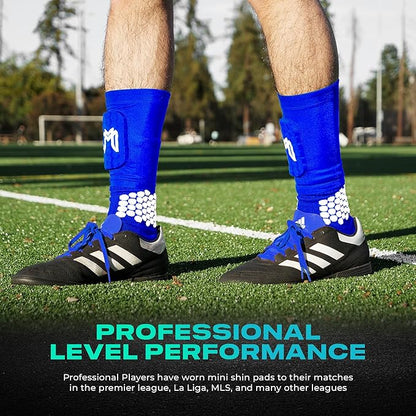 Mini Shin Guards Soccer – Built in Shin Pad Sleeves for Mens, Women, Teens - Small Shin Guards - Lightweight, Breathable Shin Defender Leg Protection