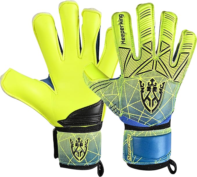 Soccer Goalie Goalkeeper Gloves for Kids Boys Youth & Adult,Latex Strong Grip Palms with Removable Finger Spines Protection Children Football Gloves for Training/Match(Sizes 5-10,6 Styles)