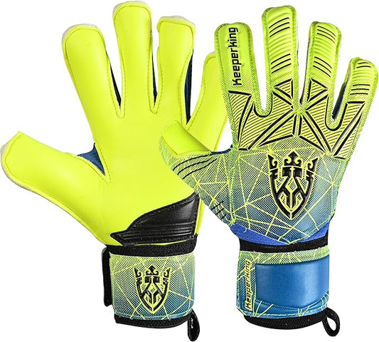 Soccer Goalie Goalkeeper Gloves for Kids Boys Youth & Adult,Latex Strong Grip Palms with Removable Finger Spines Protection Children Football Gloves for Training/Match(Sizes 5-10,6 Styles)