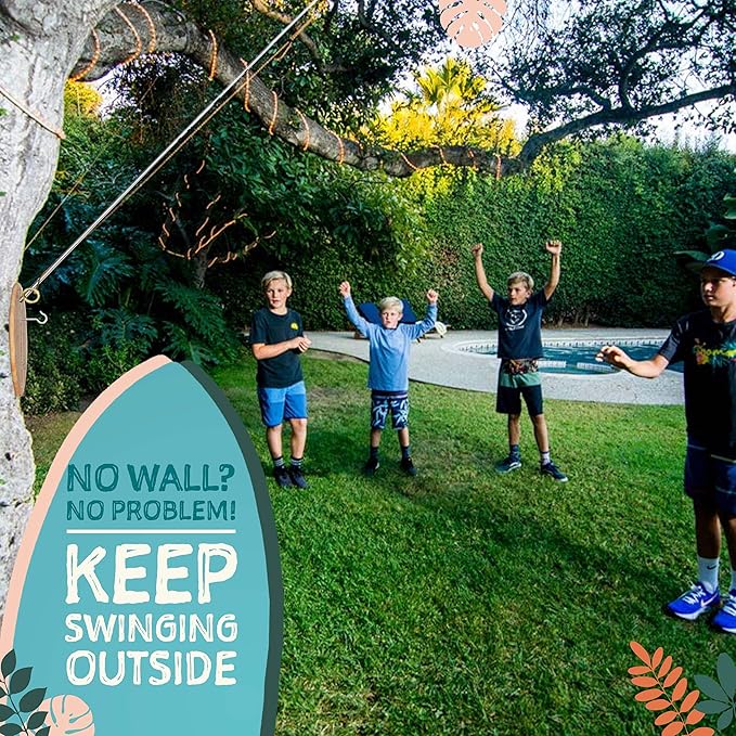 Tiki Toss Ring Toss Game for Adults & Kids - Hook and Ring Games with String and Hooks for Indoor/Outdoor Use, Man Cave Decor & Stuff, Gifts for Men - Standard or Deluxe 12.3" / Tiny 5"