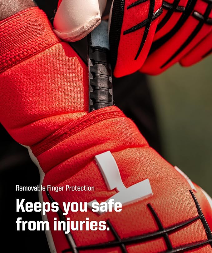 T1TAN Beast Goalkeeper Gloves - with Finger Protection - Soccer Goalie Gloves Adult - Professional Goal Keeper Gloves for Youth, Men & Women - Size 6-11