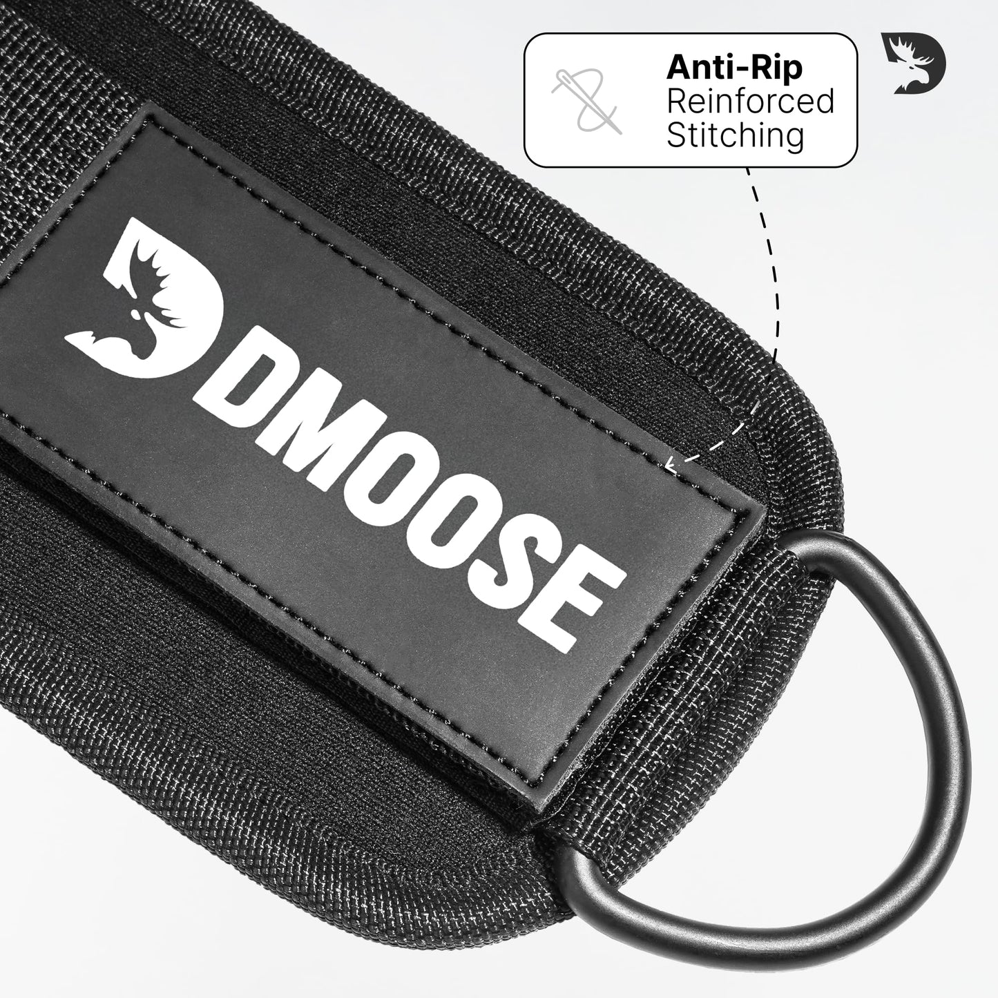 DMoose Ankle Strap for Cable Machine Attachments - Gym Ankle Cuff for Kickbacks, Glute Workouts