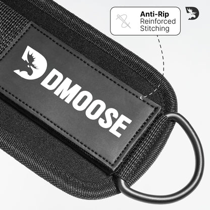 DMoose Ankle Strap for Cable Machine Attachments - Gym Ankle Cuff for Kickbacks, Glute Workouts