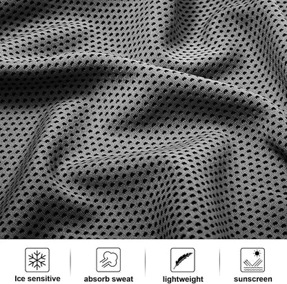 Honoson Cooling Towel Bulk - Neck & Face Cool Chilly Towels Microfiber Breathable Sport Sweat Rag for Gym, Yoga, Travel, Camping, Running, Outdoor